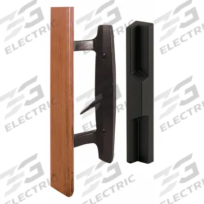 PRIME-LINE Sliding Door Lock: 2 in Lg, 2 in Wd - Recessed Handles for Sliding Doors
