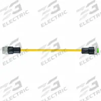 Cordset: 7/8" Male Straight x Female Straight, 4 Pins, Yellow, TPE, 3 m Cable Lg, 16 AWG Wire Size (MPN 7700-A4A01-U1C0300). Key specifications — Cable Jacket Color: Yellow; Cable Jacket Material: TPE; IP Rating: IP68; Wire Size: 16 AWG; Brand: MURRELEKTRONIK.