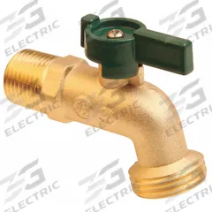 APPROVED VENDOR Hose Bibb: Quarter-Turn, Brass, Brass, Aluminum, 3/4 in Inlet Connection Size, NPT (MPN 6PDZ7). Key specifications — Brand: APPROVED VENDOR; Design: Standard; Body Material: Brass; Handle Material: Aluminum; Color/Finish: Brass; Handle Type: Quarter-Turn; Inlet Connection Type: NPT; Product Type: Hose Bibb.