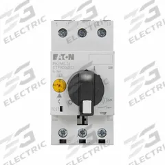EATON Manual Motor Protector: Non-Reversing, 3 Poles, 16 A, Thermal Protection, Selector Switch (MPN XTPR016BC1). Key specifications — Maximum Voltage Rating: 600V AC; Brand: EATON; Thermal Units Required: None (Starter Includes Integrated Thermal Units); Frame Size (Width): 45mm (B Frame).