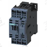 SIEMENS IEC Power Contactor: Non-Reversing, 3 Poles, 3NO Contacts, 38 A, 24V DC Coil (MPN 3RT20282BB40). Key specifications — Brand: SIEMENS; Integrated Surge Suppression: No; Wire Termination Type: Spring Loaded.