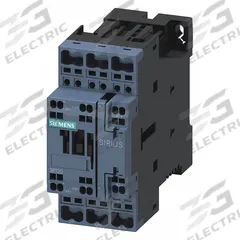 SIEMENS IEC Power Contactor: Non-Reversing, 3 Poles, 3NO Contacts, 38 A, 24V DC Coil (MPN 3RT20282BB40). Key specifications — Brand: SIEMENS; Integrated Surge Suppression: No; Wire Termination Type: Spring Loaded.