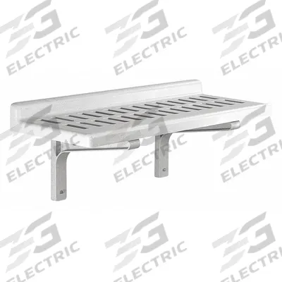 CAMSHELVING PREMIUM Wall Shelf Kit: Solid Shelf, 14 in x 36 in x 13 in - Plastic Wall-Mount Shelving