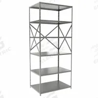 HALLOWELL Metal Shelving: Standalone, Medium-Duty, 36 in x 24 in, 84 in Overall Ht, 6 Shelves (MPN F5511-24HG). Key specifications — Frame Material: Steel; Shelving Material: Steel; Assembled: Unassembled; Color: Gray; Brand: HALLOWELL.