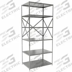 HALLOWELL Metal Shelving: Standalone, Medium-Duty, 36 in x 24 in, 84 in Overall Ht, 6 Shelves (MPN F5511-24HG). Key specifications — Frame Material: Steel; Shelving Material: Steel; Assembled: Unassembled; Color: Gray; Brand: HALLOWELL.