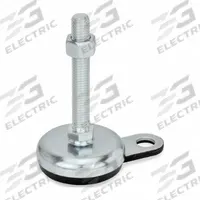 JW WINCO Male-End Leveling Mount: Swiveling Stud, 1/2"-13 Thread Size, 1.97 in, 2,698 lbf Capacity (MPN 32-50-1/2X13-75-A1-SK). Key specifications — Base Shape: Round; Load Capacity: 2,698 lbf; Thrust Pad Material: Buna-N; Includes: Nut; Hex Size: 11/16 in.