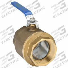 APPROVED VENDOR Manual Two-Way Ball Valve: 4 in, Brass, Straight, FNPT x FNPT, Full Port Ball Port (MPN 1PYT2). Key specifications — Brand: APPROVED VENDOR; Handle: Lever.