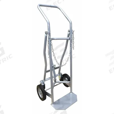 Dayton Cylinder Hand Truck: 500 lb, Single, 14 in W x 7 in D Nose Plate - Standard Cylinder Hand Trucks