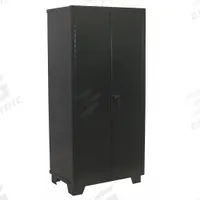 JAMCO Storage Cabinet: 48 in x 18 in x 78 in, Swing Handle & Padlock Hasp, 14 ga Panel Thick, Legs (MPN DS148BL). Key specifications — attr62698: Black; attr62736: Welded; attr87895: Legs; attr62693: Assembled; attr62737: Stationary; attr62694: Adjustable; attr62695: Powder Coated; attr62696: Steel.