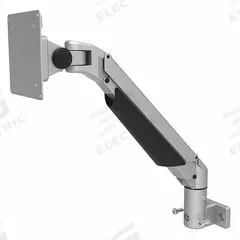 Monitor Mount: 15 Series/40 Series/45 Series, 236 mm x 100 mm x 436 mm, Black/Gray, Lacquer (MPN 6MHM75100S40). Key specifications — System of Measurement: Metric; Includes: Phillips Monitor Support 4-Axis with Cable Management Cover; Adjustability: Rotate; Material: Aluminum; Finish: Lacquer; For Extrusion Profile Type: Single; Includes Fasteners: Yes; Monitor Mounting Type: 4-Way Positioning Arm.
