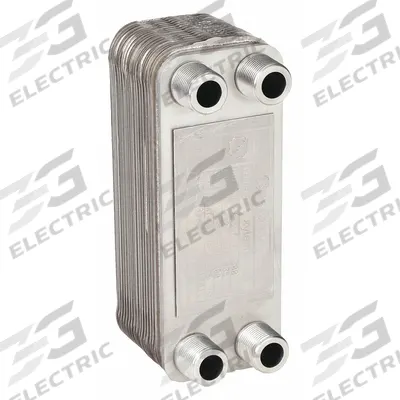 BELL & GOSSETT Heat Exchanger: 225,000 BtuH Water / 31,900 BtuH Oil, 25 gpm, 3.53 sq ft - Brazed Plate Heat Exchangers