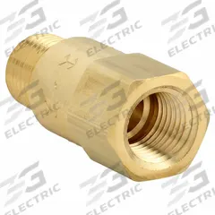 APPROVED VENDOR Piston Spring Check Valve: Piston, Inline Valve Body, 1/4 in Pipe Size, MNPT x FNPT (MPN CHK BRS 410-4M4F-F). Key specifications — Brand: APPROVED VENDOR.