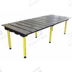BUILDPRO Welding Table: 36.5 in Ht, 38 in Dp, 78 in Wd, 4,400 lb Wt Capacity, Plain (MPN TMA57838). Key specifications — Manufacturer Part Number: TMA57838; Brand: BUILDPRO; Hole Diameter: 5/8 in.
