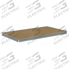 TENNSCO Shelf: 36 in x 12 in, 1,000 lb Load Capacity, Particleboard, Gray, Shelf (MPN ZBES-3612D). Key specifications — Decking Material: Particleboard; Includes: (4) Beams; Decking Finish: Unfinished; Shelf Configuration: Single Straight; Color: Gray; Frame Material: Steel; Brand: TENNSCO; Frame Finish: Zinc Plated.