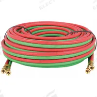 Twin Line Welding Hose: 1/4 in Hose Inside Dia., Green/Red, UNF x UNF, 100 ft Hose Lg, UNF x UNF (MPN 20027455). Key specifications — Hose Color: Red; Fitting Type: UNF x UNF; Brand: CONTINENTAL.