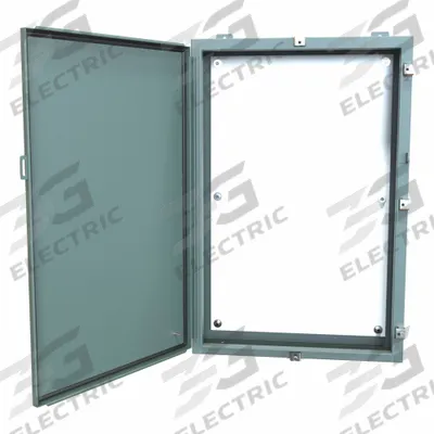HAMMOND Electrical Enclosure: Steel, 36 in x 24 in x 6 in, NEMA 12/13/3R/4, w/Panel - Steel Washdown Enclosures