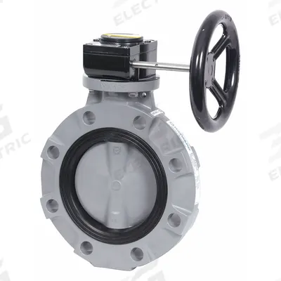 HAYWARD Butterfly Valve: 4 in Pipe Size, Concentric, 150 psi Max. Pressure (CWP) - Glass-Filled Polypropylene General-Service Butterfly Valves