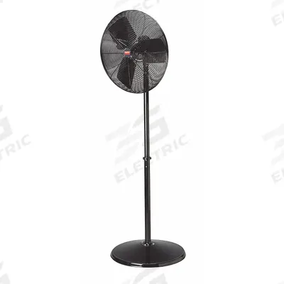 Dayton Freestanding Fan: 20 in Blade Dia, 2 Speeds, 1/6 hp Motor HP, Non-Oscillating - Standard Industrial Pedestal Fans
