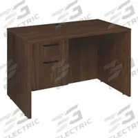 REGENCY Desk: Particle Board, Walnut, 1 Pedestals, 2 Drawers, 42 in Overall Wd, 29 in Overall Ht (MPN LSP4224NW). Key specifications — Desktop Material: Particle Board; Includes Modesty Panel: Yes; Kit Product Type: Double Pedestal Desk; Desktop Color: Walnut; Brand: REGENCY; Frame Color: Neo Walnut; Frame Material: Particle Board; Product Type: Desk.