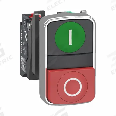 SCHNEIDER Multihead Operator: 2 Buttons, 22 mm, 1NO/1NC - Multihead Push Buttons
