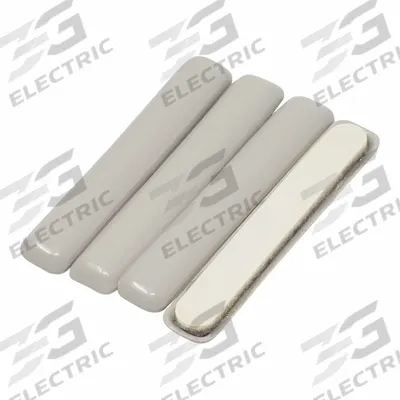 MASTER CASTER Furniture Glides: Plastic, 3/4 in Overall Wd, Rectangle, Beige - Adhesive Glides