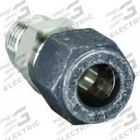PARKER Compression Fitting Adapter: 3/8 in OD x 3/8 in OD Fitting Size, Flared x Compression (MPN 6-6 XHBZ-SS). Key specifications — Series: A-LOK; Compatible Fitting Brands: CPI™; Brand: PARKER.