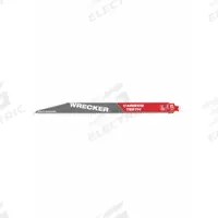 MILWAUKEE Reciprocating Saw Blade: 6 Teeth per Inch, 12 in Blade Lg, 0.05 in Blade Thick, Carbide (MPN 48-00-5243). Key specifications — attr1109198: 6; attr1109200: Rigid for Straight Cuts; attr1109201: Tapered; attr1109209: MILWAUKEE.