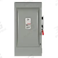 SIEMENS Safety Switch: Fusible, 200 A, Three Phase, 600V AC, Galvanized Steel, Indoor/Outdoor (MPN HF364R). Key specifications — Brand: SIEMENS.
