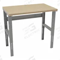 TENNSCO Workbench: Adj Ht, Shop Top, 48 in x 30 in, 2,000 lb Overall Load Capacity, Gray (MPN WBAT-1-3048C). Key specifications — Brand: TENNSCO.