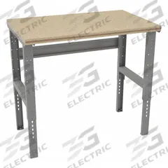 TENNSCO Workbench: Adj Ht, Shop Top, 48 in x 30 in, 2,000 lb Overall Load Capacity, Gray (MPN WBAT-1-3048C). Key specifications — Brand: TENNSCO.