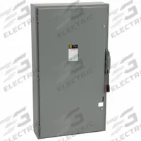 SQUARE D Safety Switch: Fusible, 600 A, Three Phase, 600V AC, Galvanized Steel, Indoor (MPN H366N). Key specifications — Brand: SQUARE D.