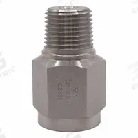 RAY Pressure Gauge Snubber: Stainless Steel, Piston, Stainless Steel NPT, 15,000 psi Max. Pressure (MPN 023SS). Key specifications — Snubber Type: Piston; Connection Type: NPT; Brand: RAY; Material: Stainless Steel; Compatible Liquids and Gases: Gases.