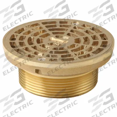 SMITH LIGHT COMMERCIAL Grate: A, Round, 4 3/4 in Overall Dia, 2 in Overall Ht, Cast Iron - Light-Duty Floor Drain Grates (Class A)