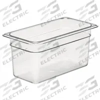 CAMBRO Food Pan: Third Size, Rectangular, 5.6 qt Capacity, NSF Certified, 12 3/4 in Overall Lg (MPN CA36CW135). Key specifications — Brand: CAMBRO; Dishwasher Safe: Yes; NSF Certified: Yes; Product Type: Food Pan; Manufacturer Part Number: CA36CW135.