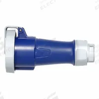LEVITON Pin and Sleeve Connector: Blue, 250V AC, Three Phase, 20 A, 2 Pole, 3 Wire, IEC Grounding (MPN 320C6WLEV). Key specifications — Brand: LEVITON.