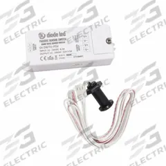 DIODE LED Passive Sensor Switch: LED, Passive Infrared (PIR), 12-24V DC, Vacancy, Hard Wired, Black (MPN DI-SWTH-PSV). Key specifications — Communication Method: Hard Wired; Operating Voltage: 12-24V DC; Brand: DIODE LED; Load Rating @ 120V AC: 1CH x 5A, 1CH x 60W (12V), 1CH x 100W (24V); Sensor Brand: Diode LED.