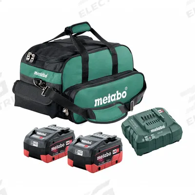 METABO Battery and Charger Kit: CORE18V, 5.5 Ah, 2 Batteries Included, Charger Included - Metabo CAS Batteries