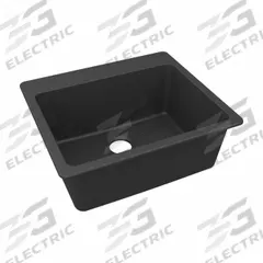 ELKAY Sink: 25 in Overall Lg, 22 in Overall Wd, 9 1/2 in Bowl Dp, 22 3/8 in Bowl Lg, 1 Bowls, Black (MPN ELG2522MB0). Key specifications — Brand: ELKAY; Color Family: Black.