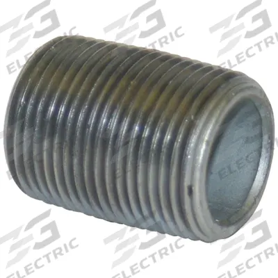 APPROVED VENDOR Pipe Nipple: 2 in Nominal Pipe Size, 2 in Lg, Schedule 80, Galvanized Steel - Schedule 80 Fully Threaded Low Pressure Pipe Nipples