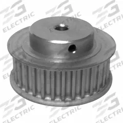 DAYTON Timing Pulley: Curvilinear, Fixed, For 15 mm Belt Wd, 19 Teeth, 5 mm Pitch, Aluminum (MPN 19-5M15M6FA8). Key specifications — Brand: DAYTON; Finish: Clear Anodized; For Belt Series: Powerhouse®.