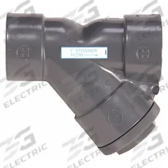 HAYWARD Y Strainer: 3 in, Socket, Mesh, 0.0313 in Screen Size, PVC, FPM, 9 5/8 in Ht, 10 1/4 in Lg (MPN YS10300S). Key specifications — Brand: HAYWARD; Seal Material: FPM; Manufacturer Part Number: YS10300S; Screen Material: PVC.