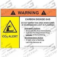 LOGICO2 Horn/Strobe Sign: 8 1/4 in Wd, 5 3/4 in Ht, English (MPN 1264). Key specifications — Brand: LOGICO2; Product Type: Horn / Strobe Sign; Printed Language: English; Sign Material: Plastic.