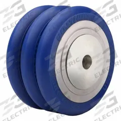 HAMILTON Caster Wheel: 6 in Wheel Dia., 3 in Wheel Wd, Polyurethane, 2,200 lb Load Rating, Aluminum (MPN W-630-SWC85-1-1/4). Key specifications — Brand: HAMILTON; Tread Shape: UltraGlide; Wheel/Tread Color: Blue.
