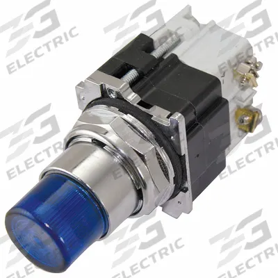 EATON Illuminated Push Button: Illuminated, Extended Profile, Metallic, 30 mm - Illuminated Extended-Length Push Buttons