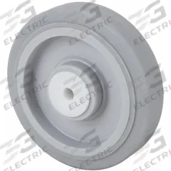 APPROVED VENDOR Caster Wheel: 5 in Wheel Dia., 1 1/4 in Wheel Wd, Rubber, 325 lb Load Rating, Gray (MPN 5VT79). Key specifications — Wheel Core Material: Plastic; Wheel/Tread Color: Gray; Brand: APPROVED VENDOR.