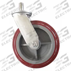DAYTON Swivel Caster: 11 1/4 in Overall Ht, 11 1/4 in H x 2 in W x 2 in D, 8 in Overall Lg, Gray/Red (MPN MH29PH1404G). Key specifications — Compatible Grainger Part Number: 29PH14; Manufacturer Part Number: MH29PH1404G; Accessory Type: Caster; Compatible with Product Type: Drum Truck.