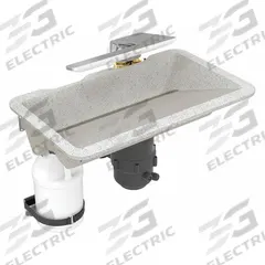 BRADLEY Bathroom Sink Kit: Antarctic, Evervo®, 24 in Overall Lg, 14 1/2 in Overall Wd, Sensor (MPN WB2-WB-ER1-0052). Key specifications — Includes: Drain Cap; Brand: BRADLEY; Color: Antarctic; Sink Material: Evervo®.