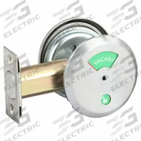 ASSA ABLOY ACCENTRA Deadbolt Lock: Cylindrical, 1 3/4 in Door Thick - Max, In Use/Vacant, Chrome (MPN D292 X 626). Key specifications — ADA Compliant: No; Brand: ASSA ABLOY ACCENTRA; Finish: Satin Chromium-Plated; Keyway Type: Schlage C; Visual Indicator Message: In Use/Vacant; Includes Core: Core Included; Ligature Resistance: Not Ligature-Resistant.
