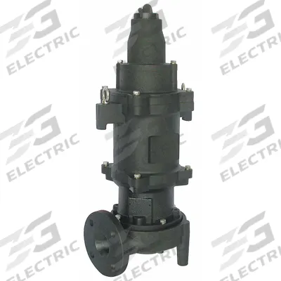 Dayton Grinder Pump: Three Phase, 3 hp, 240V AC, 93 gpm @ 10' of Head, 2 1/2 in Flange - General Purpose Sewage Grinder Pumps