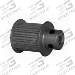 DAYTON Timing Pulley: Modified Curvilinear, Fixed, For GT Timing Belt Section, For 15 mm Belt Wd (MPN 18-3P15-6FA2). Key specifications — Brand: DAYTON; Finish: Clear Anodized; For Belt Series: Powerhouse®.
